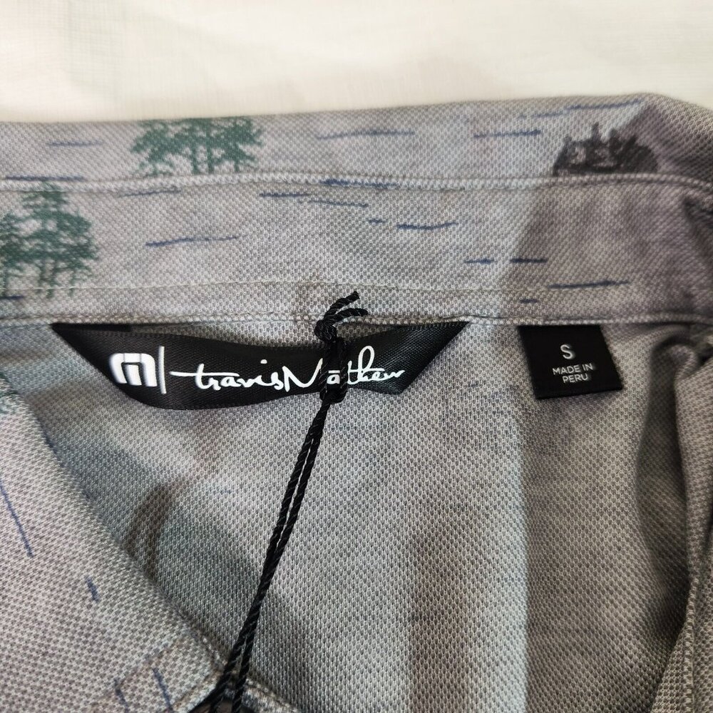 Travis Mathew Men's Prestige Polo Outfresh Short Sleeve Medium Gray Size S (11) - Picture 9 of 11